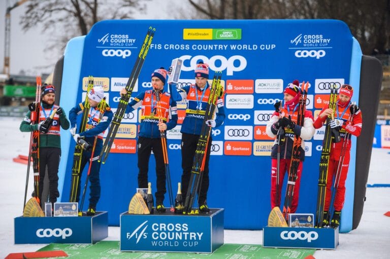 Northug og Helland Larsen slo førstelaget og vant i Dresden