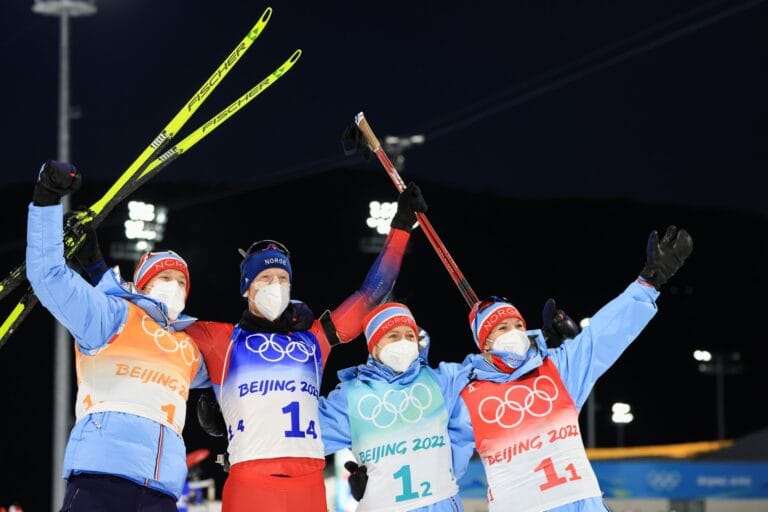 Norsk gull etter en berg-og-dalbane stafett