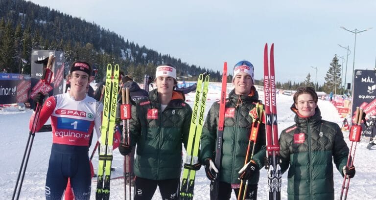 Norske sølvvgutter i herrestafetten ett nummer for små for russerne