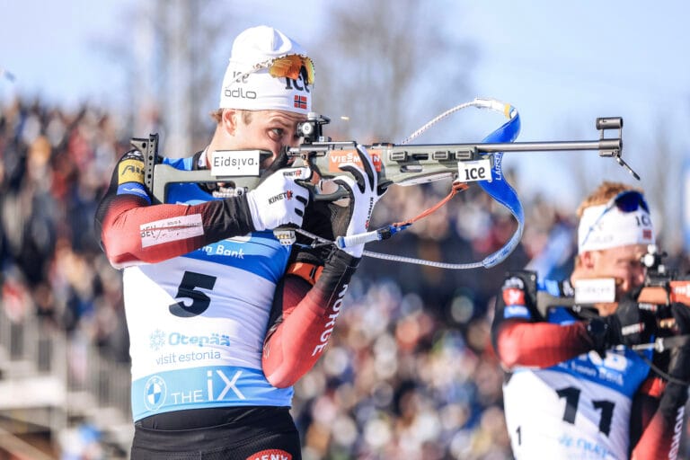 Vetle Sjåstad Christiansen vant duellen mot Quentin Fillon Maillet