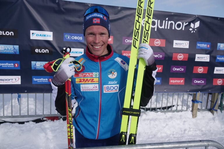 Martin Løwstrøm Nyenget gikk inn til et NM-gull etter å ha utklasset konkurrentene