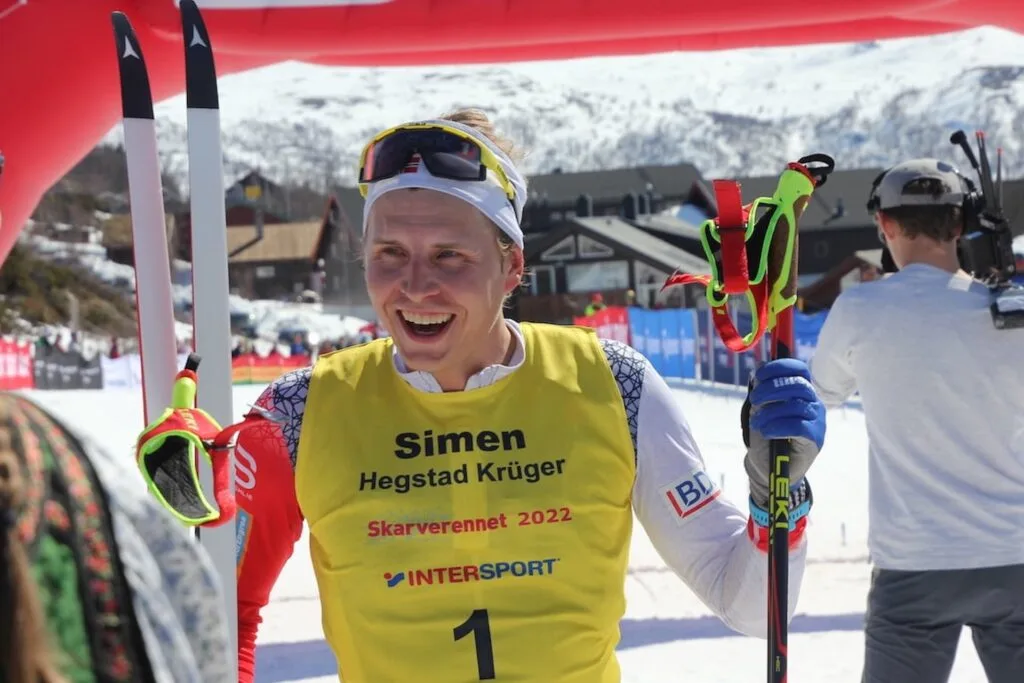 Simen Hegstad Krüger vant Skarverennet pg forsvarte seieren fra 2019.
