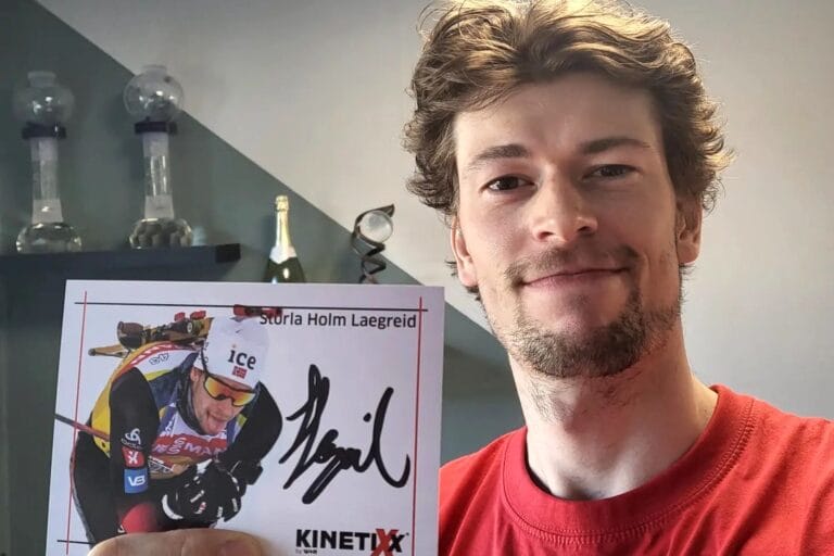 Lægreid selger autografen sin til inntekt for Ukraina