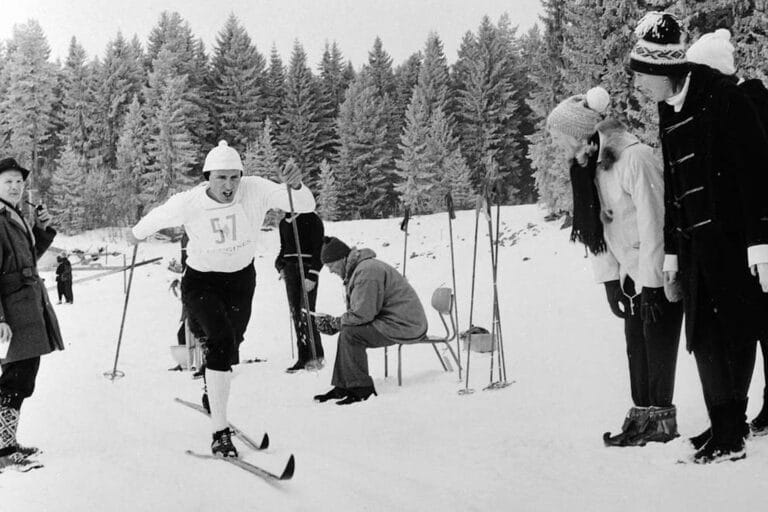 Ole Ellefsæter på femmila under NM på ski i 1964.