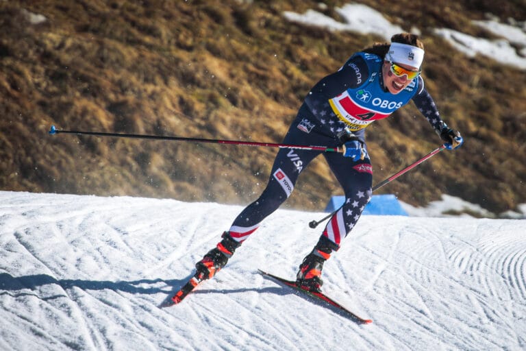 Hun er for øyeblikket den beste kvinnelige langrennsløperen i USA. I vinter blir hun også å se i Ski Classics