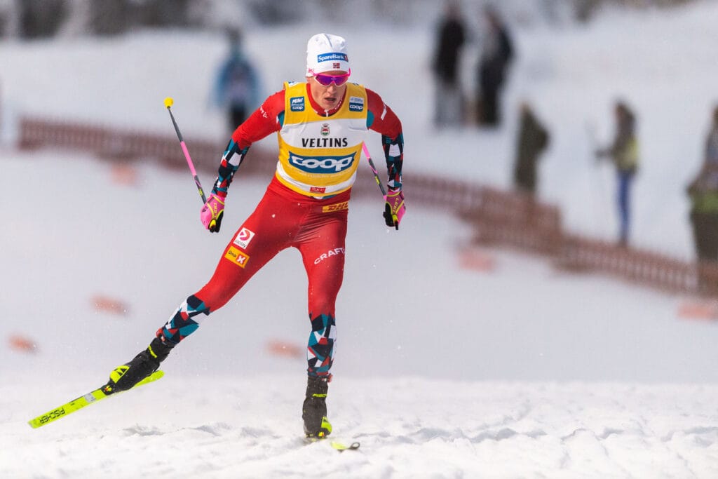Johannes Høsflot Klæbo 20 km jaktstart Ruka.