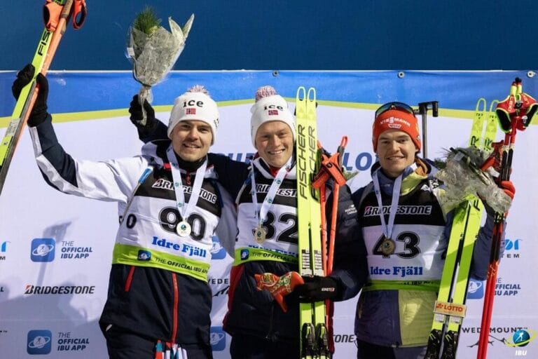 Mats Øverby Endre Strømsheim Phillipp Horn sprint IBU Cup Idre 2022