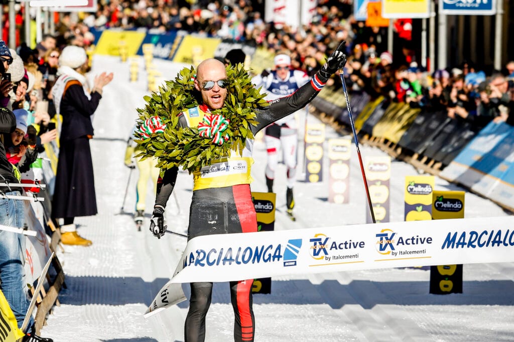 Tord Asle Gjerdalen har vunnet Marcialonga tre ganger, og er en av de som har den 70km lange klassikeren i Nord-Italia som ett av vinterens desidert største høydepunkter. Det skyldes ikke minst den unike stemningen. Foto: Bragotto/NordicFocus