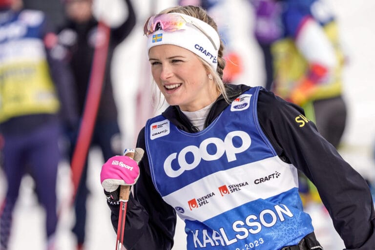 Da Frida Karlsson skulle øve på skibytte gikk det galt