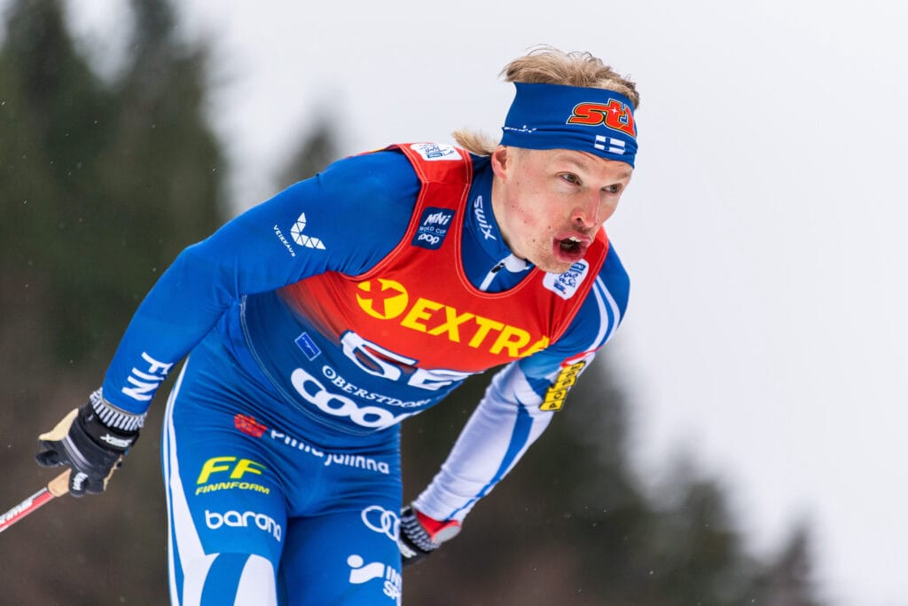 Iivo Niskanen of Finland competes in men's 10km classic technique interval start during Tour de Ski on January 3, 2023 in Oberstdorf.