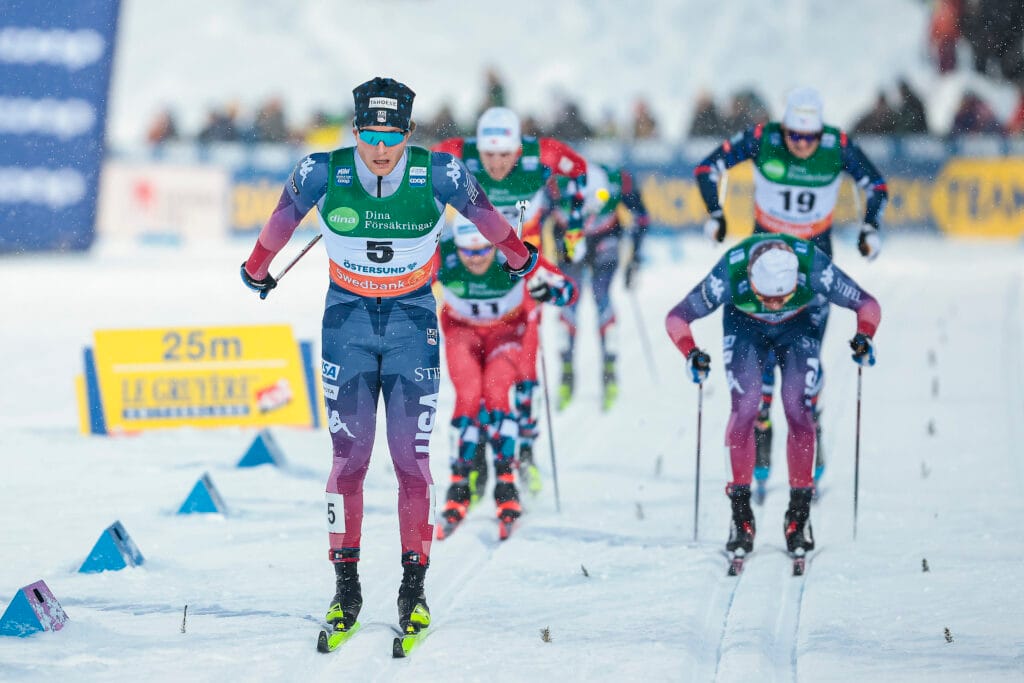 James Clinton Schoonmaker (USA) - FIS world cup cross-country, individual sprint, Oestersund (SWE).
