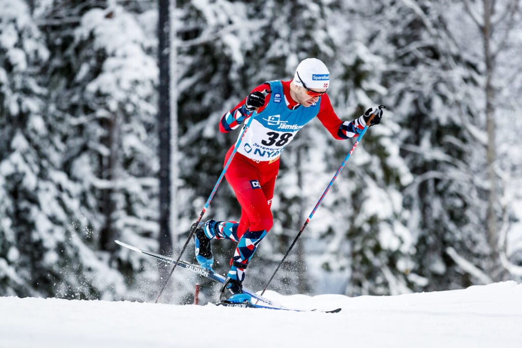 Sjur Røthe under verdenscupen i Østersund 2023