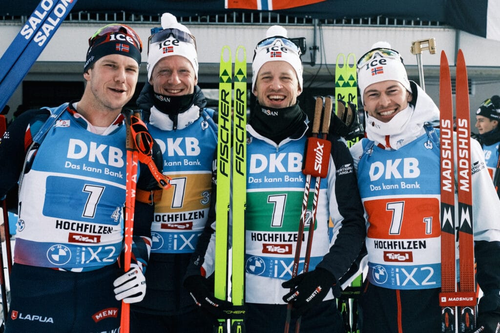 Vetle Sjåstad Christiansen - Tarjei bø - Johannes Thingnes Bø - Sturla Holm Lægreid - WC Hochfilzen 2023