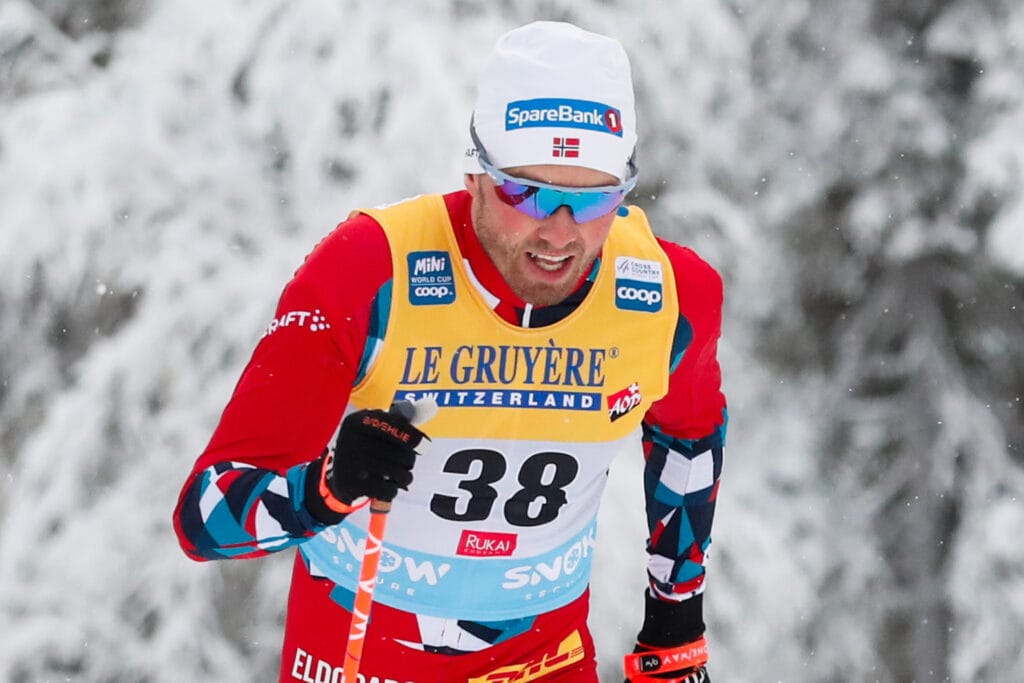 231125 Emil Iversen of Norway competes in the Men's Cross Country Skiing 10 km Classic Technique start during the FIS Cross-Country World Cup on November 25, 2023 in Ruka.