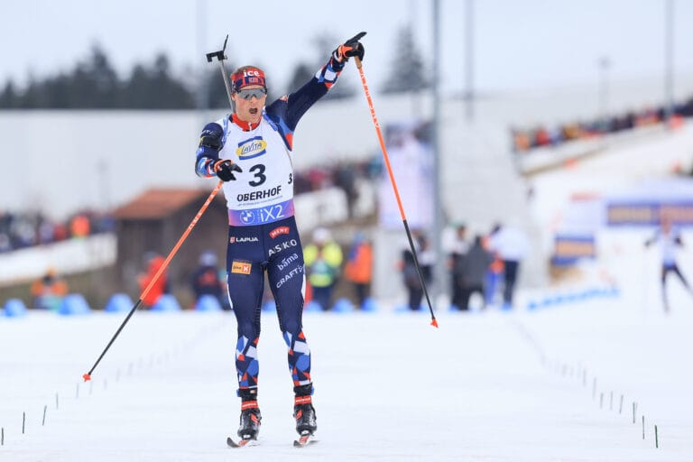 Endre Strømsheim (NOR) - IBU World Cup Biathlon, pursuit men, Oberhof (GER).
