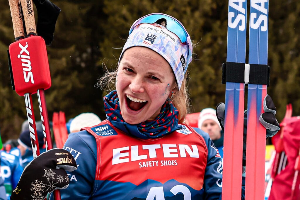 Jessie Diggins (USA) - FIS world cup cross-country, tour de ski, 10km, Toblach (ITA).