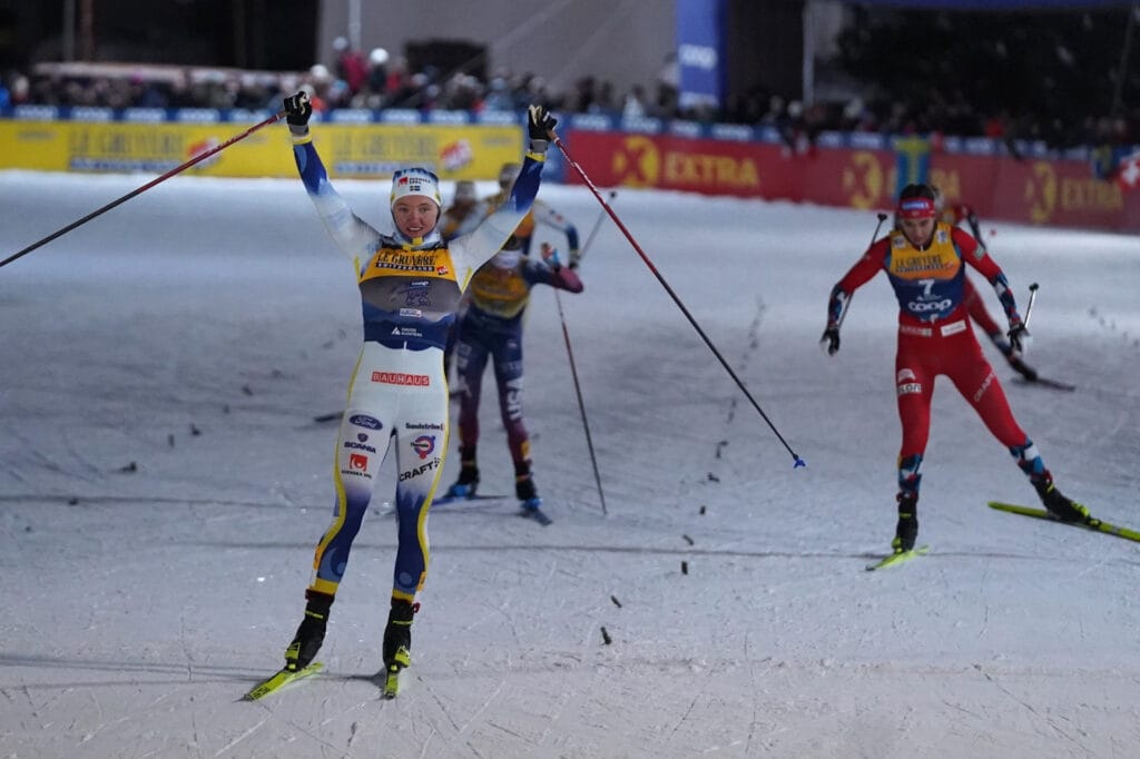 Linn Svahn Kristine Stavås Skistad Sprint final Davos TDS 2024