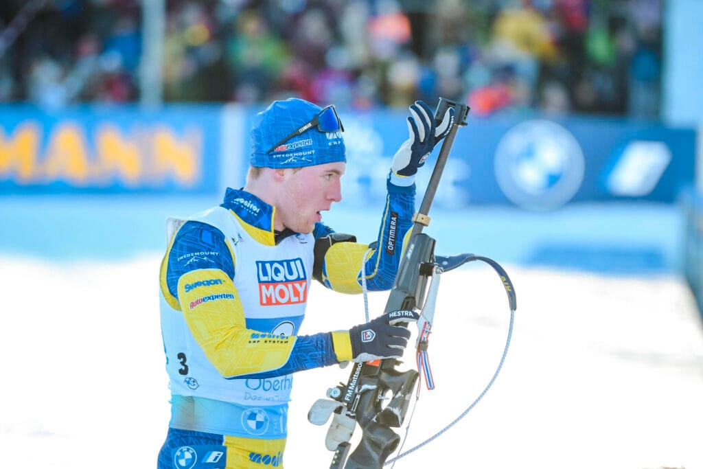 Sebastian Samuelsson (SWE) - IBU World Championships Biathlon, mixed relay, Oberhof (GER). 