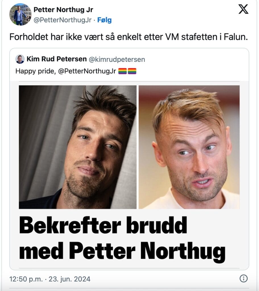 Petter Northug om brudd med Calle Halfvarsson