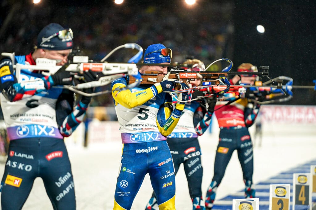 Sebastian Samuelsson (SWE) - IBU World Championships Biathlon, pursuit men, Nove Mesto na Morave (CZE). 