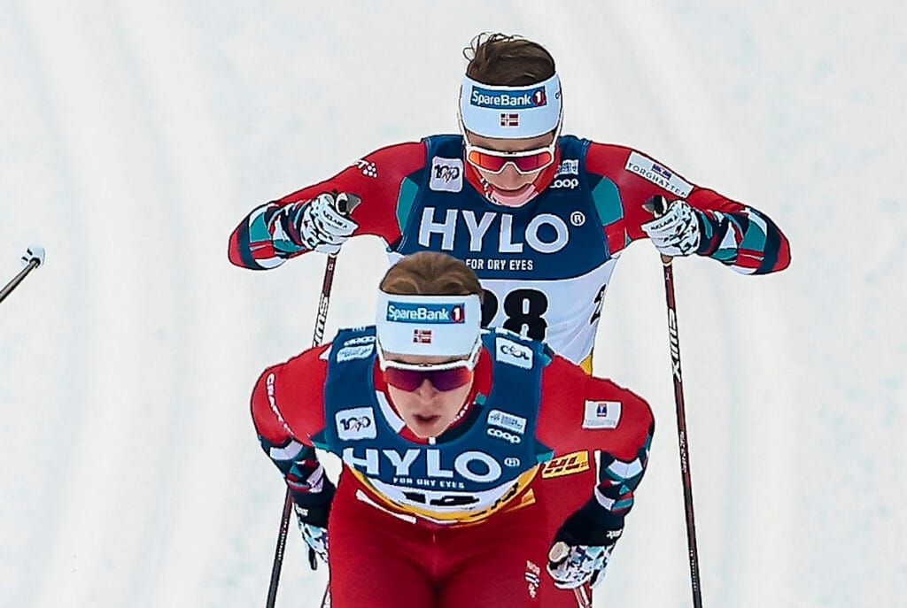 Matz William Jenssen (NOR), Ansgar Evensen (NOR), (l-r)  - FIS world cup cross-country, individual sprint, Oberhof 2024