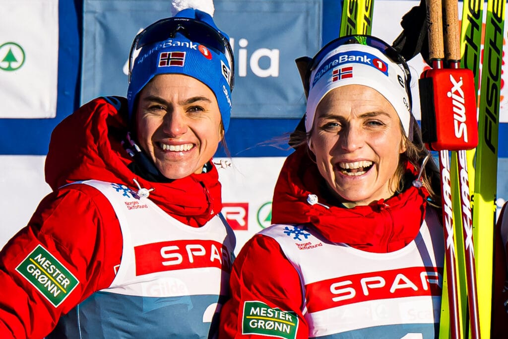 Heidi Weng, Therese Johaug 10 km classic technique interval start during Beitosprinten 2024