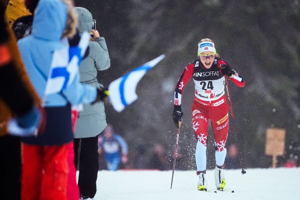 ay competes during FIS World Cup Women's 10km Interval Classic on November 29, 2024 in Ruka. Photo: Kalle Parkkinen / BILDBYRÅN