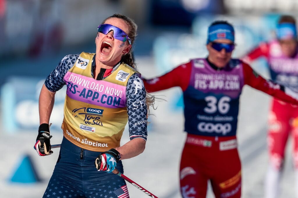 Jessie Diggins (USA) - FIS world cup cross-country, tour de ski, mass, Toblach (ITA).