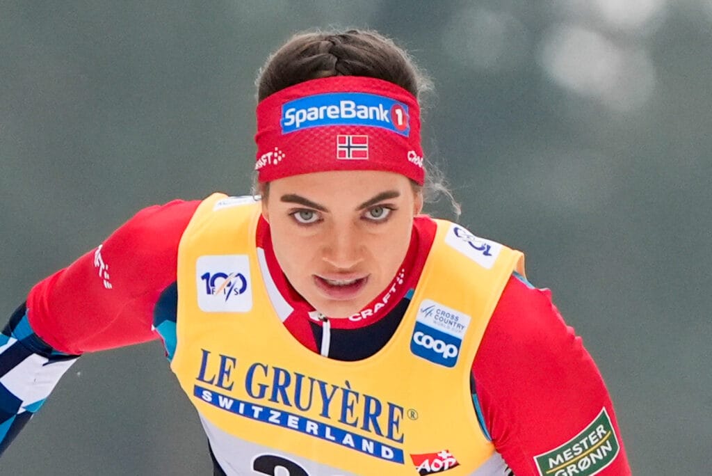 Kristine Stavås Skistad of Norway competes in women's sprint prologue during the FIS Cross-Country World Cup on March 3, 2024 in Lahti.