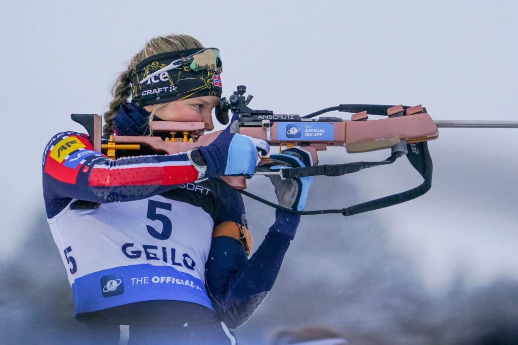 Marit Øygard (NOR) - IBU Cup Biathlon, pursuit women, Geilo (NOR).