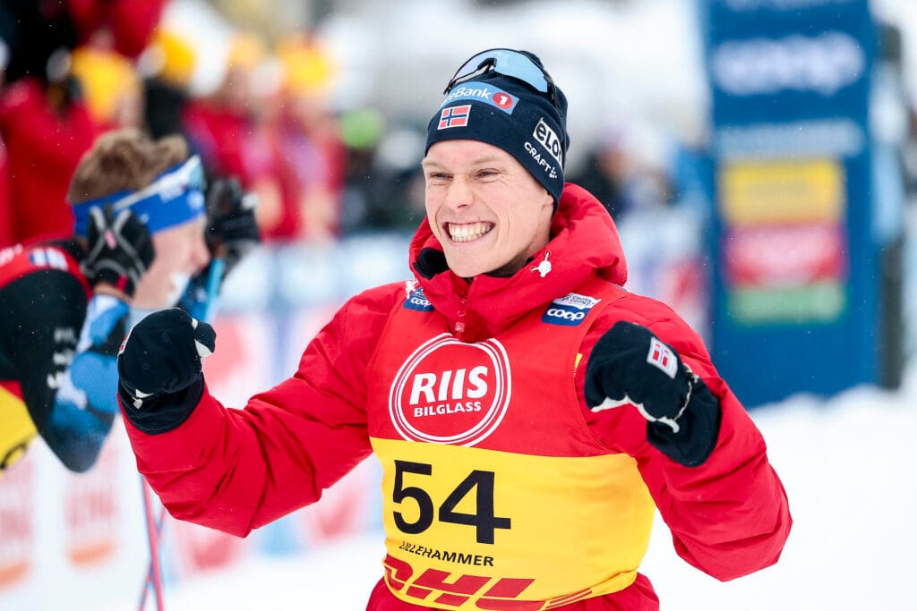 Martin Loewstroem Nyenget (NOR) - FIS world cup cross-country, 10km, Lillehammer (NOR).
