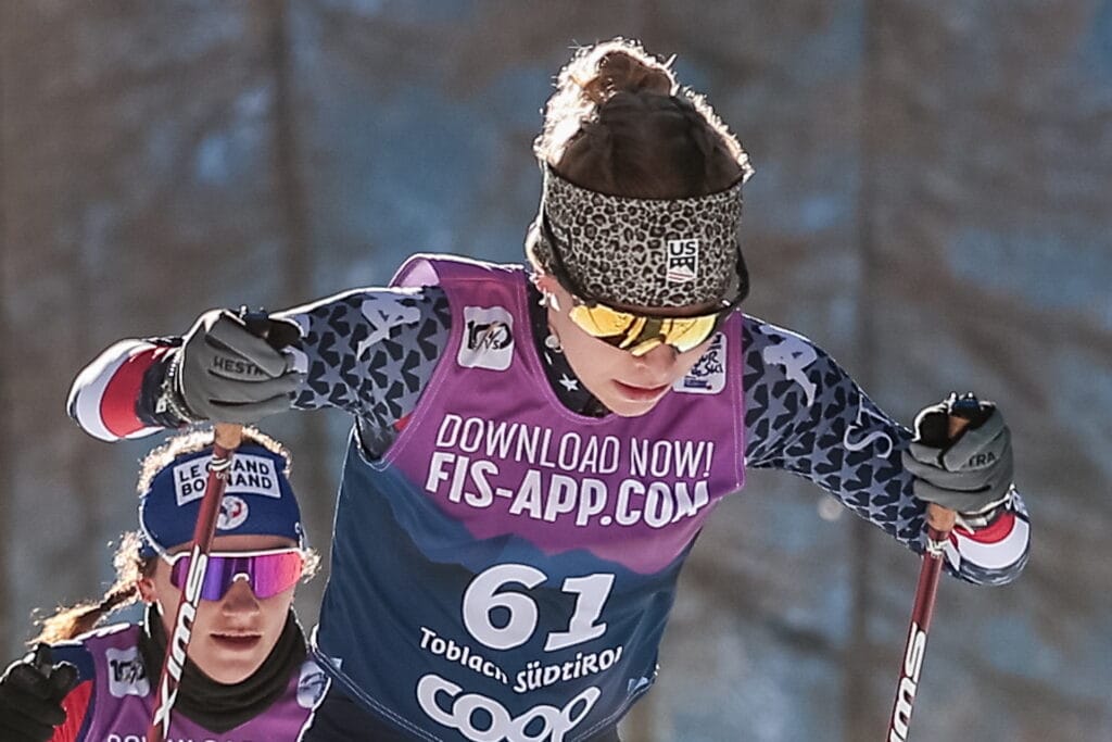 Sophia Laukli (USA) - FIS world cup cross-country, tour de ski, mass, Toblach (ITA).