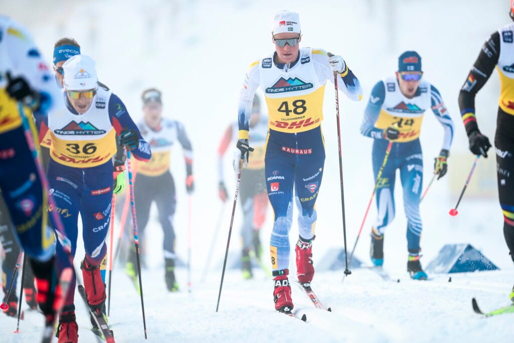 Alvar Myhlback (SWE) - FIS world cup cross-country, skiathlon, Lillehammer (NOR).