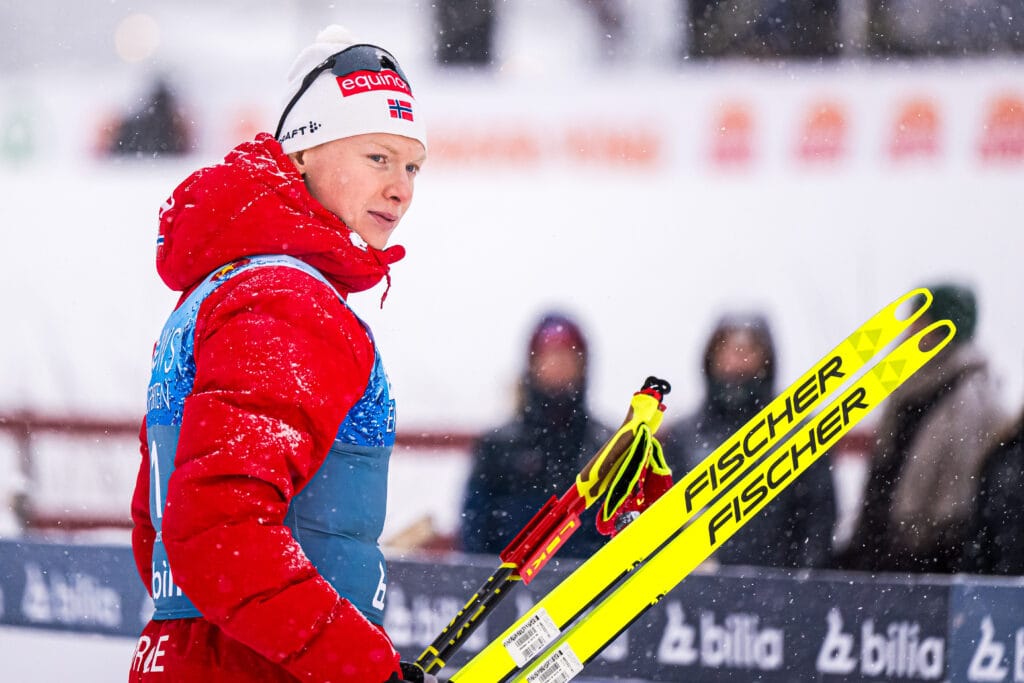 Andreas Fjorden Ree of Norway after the men’s 10 km free technique interval start during Beitosprinten 2024 on November 24, 2024 in Beitostølen.