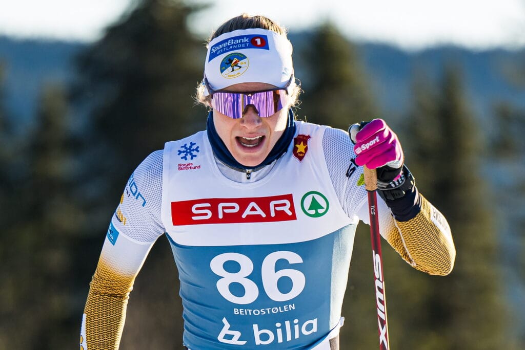 Magni Smedås of Norway competes in the women’s 10 km classic technique interval start during Beitosprinten 2024 on November 23, 2024 in Beitostølen.