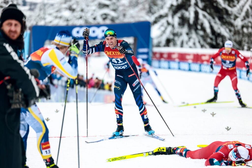 Maurice Manificat (FRA) - FIS world cup cross-country, tour de ski, final climb, Val di Fiemme (ITA).