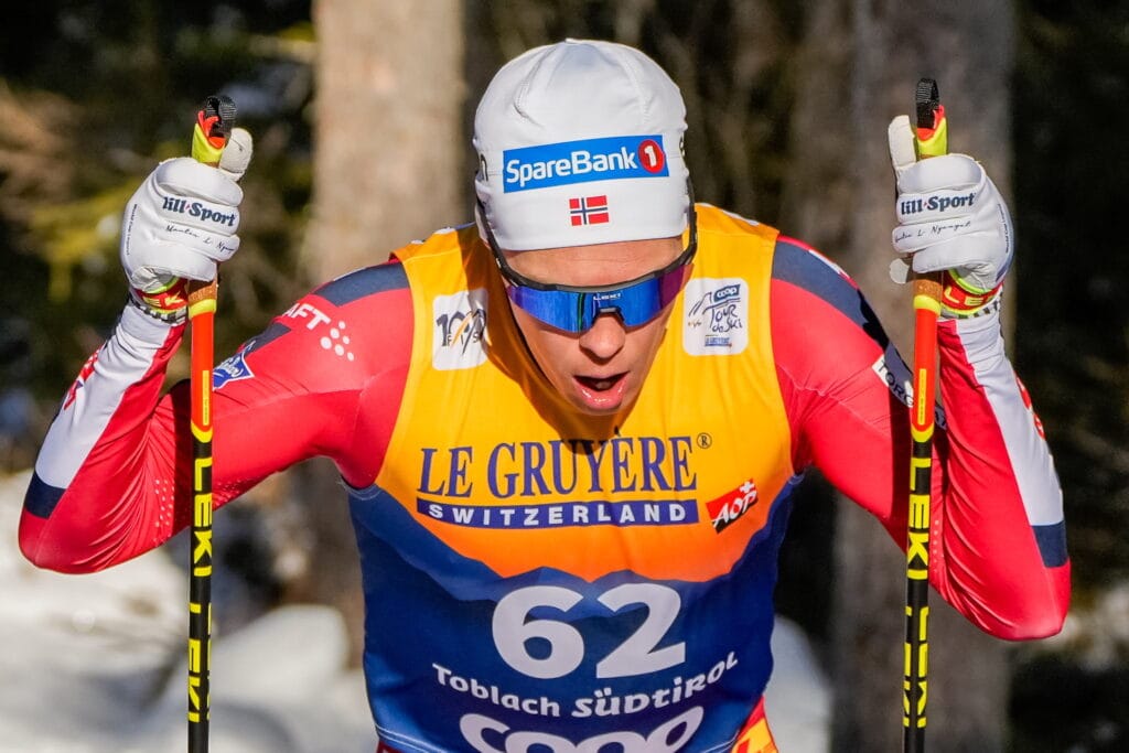 Martin Løwstrøm Nyenget (NOR) - FIS world cup cross-country, tour de ski, 20km, Toblach (ITA).
