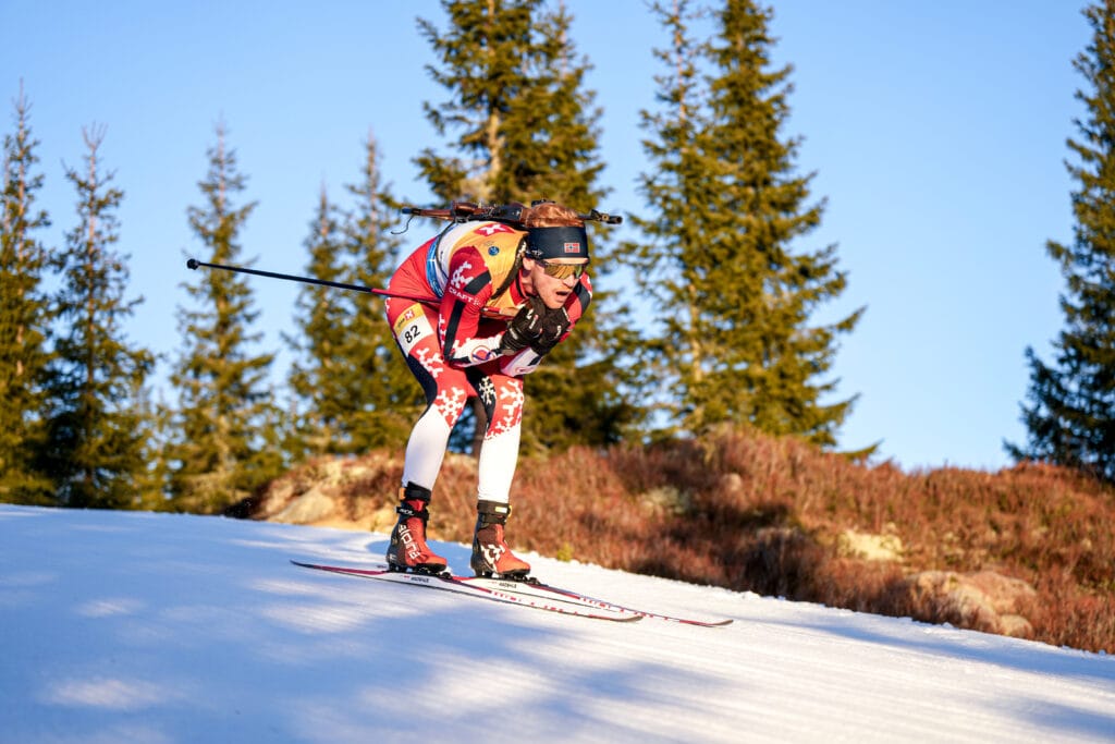 Sivert Guttorm Bakken (NOR) - Biathlon Season Opening, sprint, Sjusjoen (NOR).