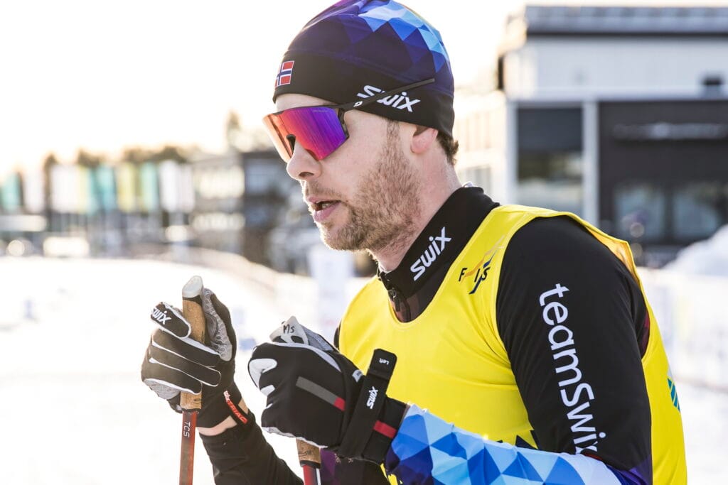 Mattis Stenshagen, Gausdal Skiklubb, tävlar i 10 km klassisk under Smart Energy Cup Skandinavisk Cup den 12 januari 2025 i Falun.