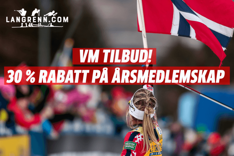 Gå ikke glipp – 30 % på årsmedlemskap på Langrenn.com