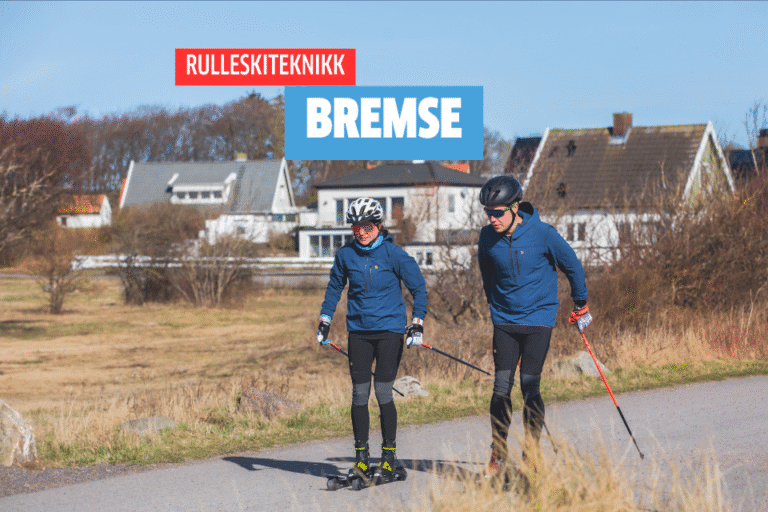 Bremse på rulleski – viktige tips for å bli trygg i trafikken og i bakker