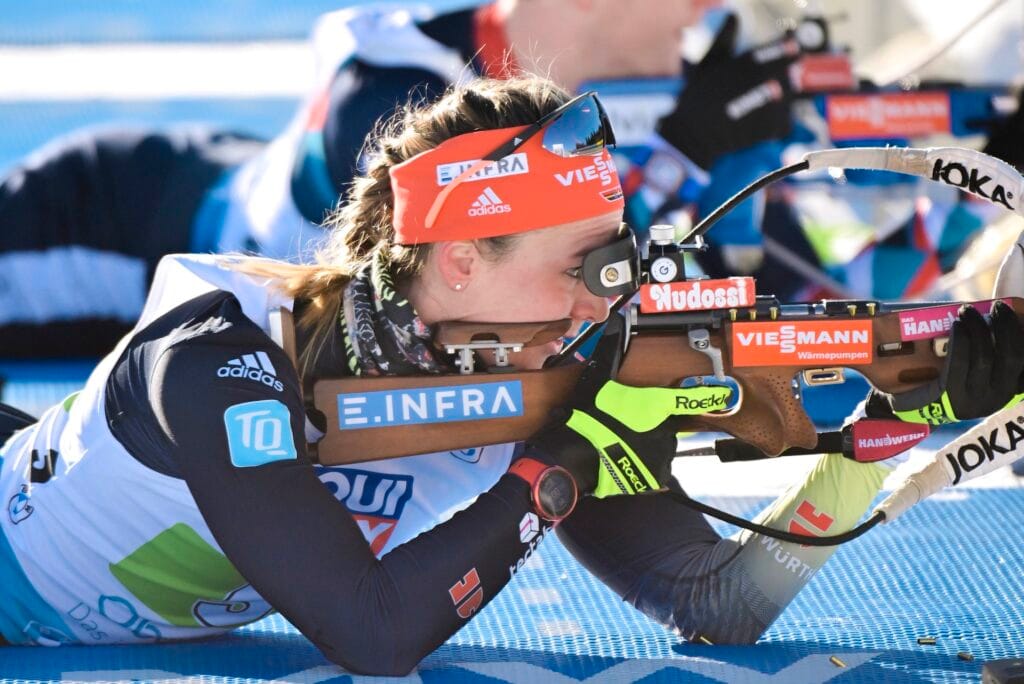 Denise Herrmann-Wick (GER) - IBU World Championships Biathlon, mixed relay, Oberhof (GER).