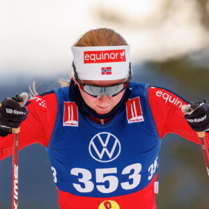 Eline Klevberg Lerfall, Laanke IL tävlar i juniorernas 10 km klassisk stil under Bruksvallsloppet den 23 november 2024 i Bruksvallarna.