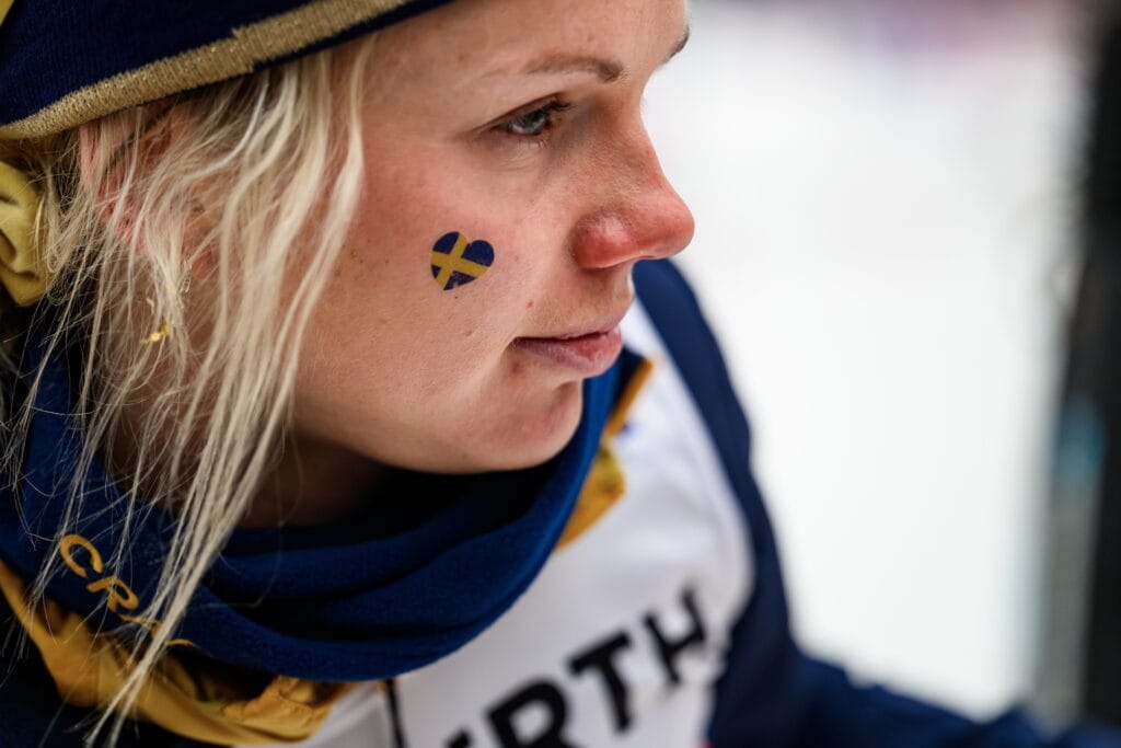 Emma Ribom of Sweden after competing in the women's 4 x 7.5 km classic/free technique relay during day 10 of the 2025 FIS Nordic Ski World Championships on March 7, 2025 in Trondheim.
Photo: Maxim Thore / BILDBYRÅN