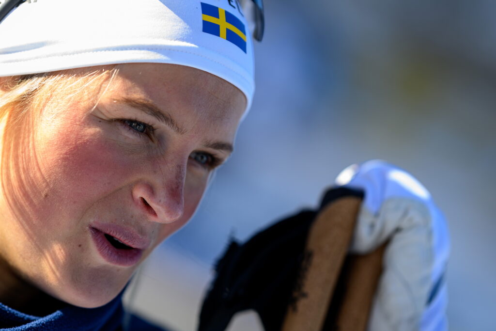 Frida Karlsson of Sweden after the women's 20 km classic technique mass start during the FIS Cross-Country World Cup on January 19, 2025 in Les Rousses.
