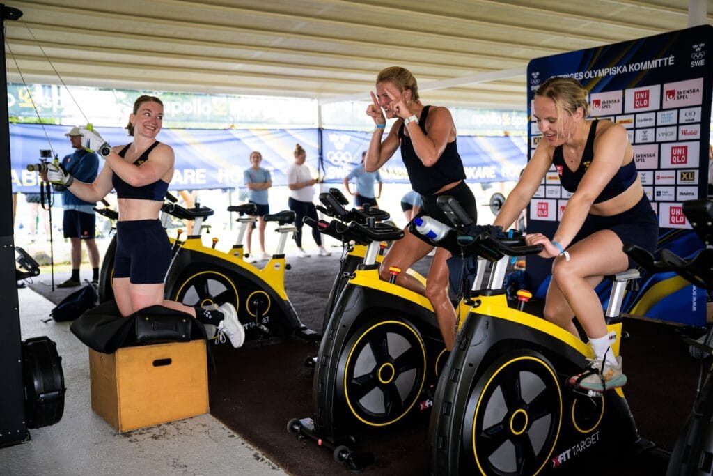 Moa Ilar, Frida Karlsson and Linn Svahn of Sweden during Olympic Camp, Foto: Joel Marklund / BILDBYRÅN