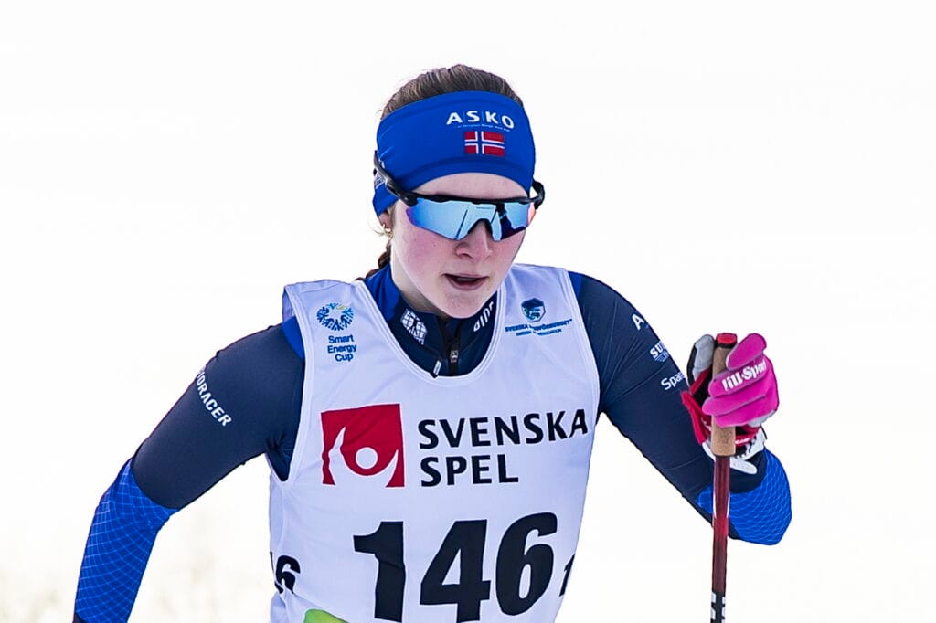 Mali Eidnes Bakken, Rindal IL, tävlar i 10 km klassisk under Smart Energy Cup Skandinavisk Cup den 12 januari 2025 i Falun.