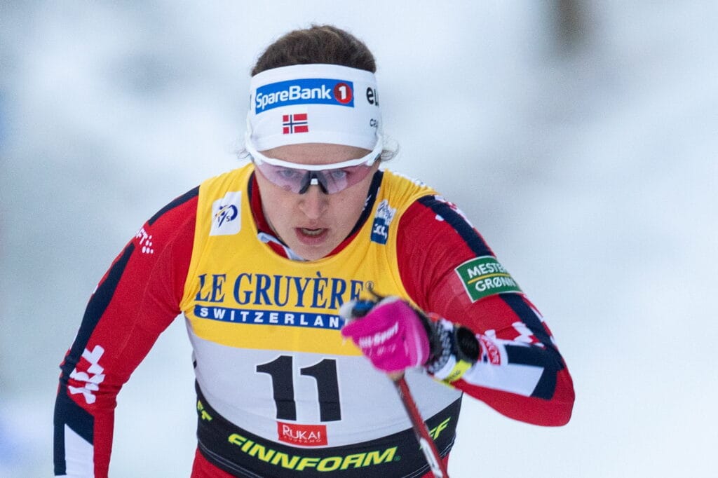 Tiril Udnes Weng under verdenscupåpningen i Ruka i november. Det var siste gang hun følte seg i form. Uka etter fikk hun kyssesyken. Foto: Harald Steiner  © Bildbyrån 