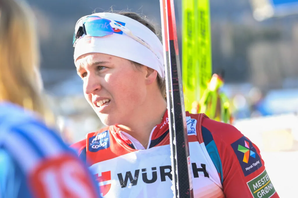 230107 Tiril Udnes Weng of Norway after women’s 15km mass start during Tour de Ski on January 7, 2023 in Val di Fiemme.