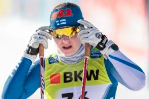 Anni Lindroos (FIN) - FIS world cup cross-country, 20km, Davos (SUI).
